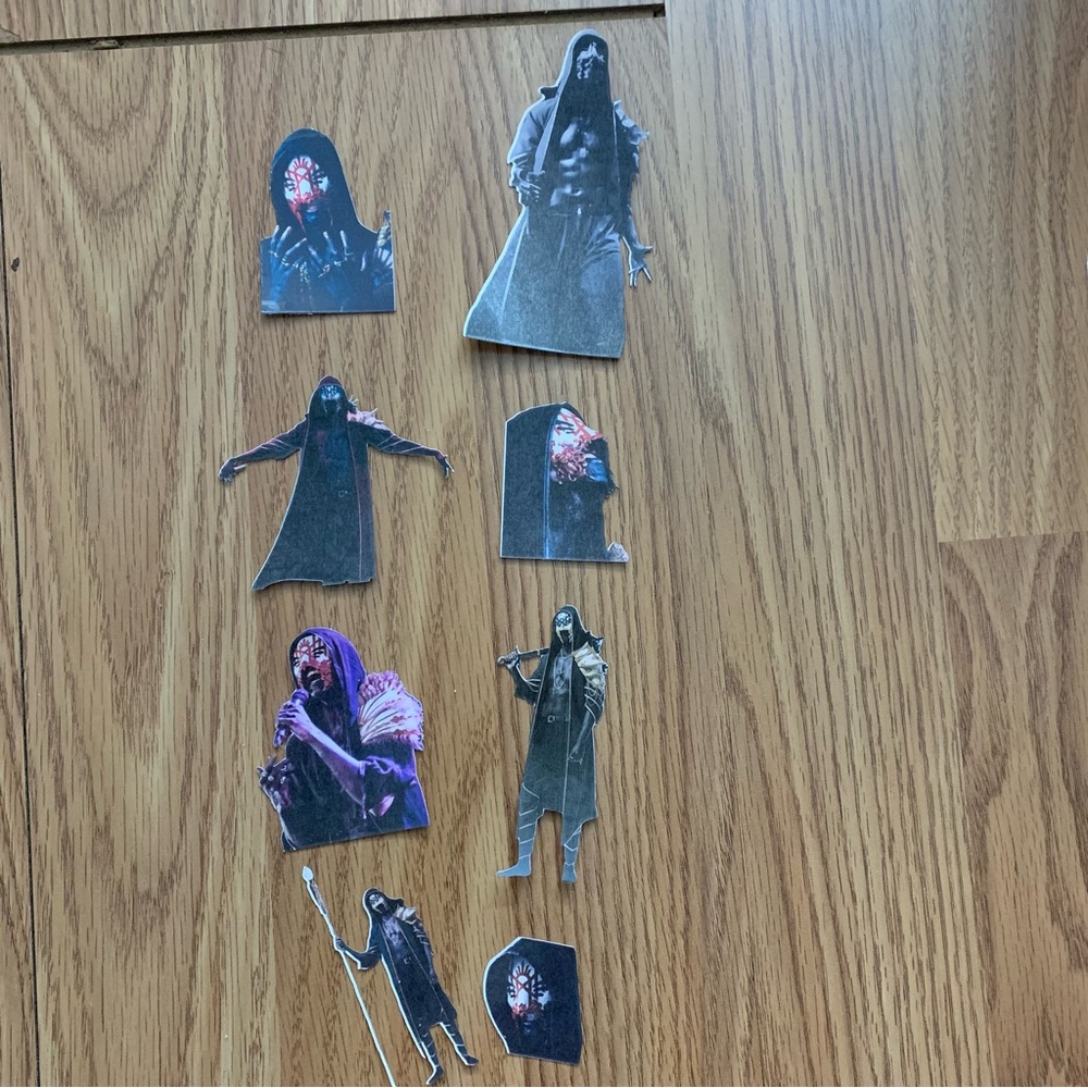 Eight count sticker lot